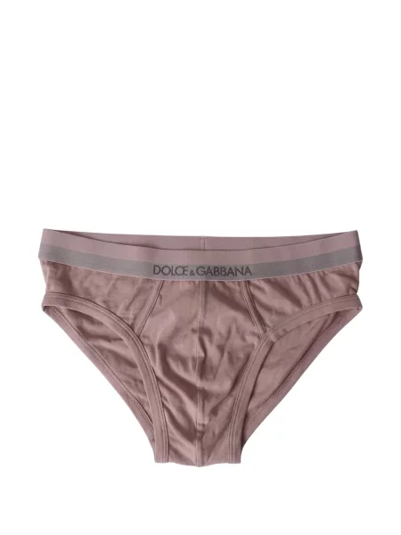 Chiloți briefs Dolce & Gabbana cu autograf roz