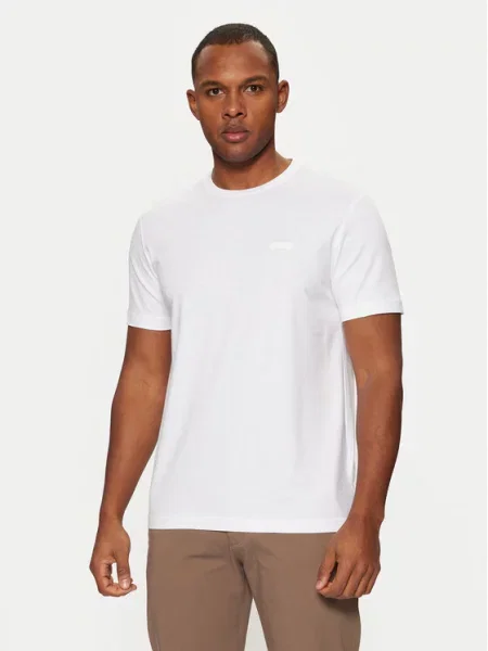 Calvin Klein t-shirt gładki biały