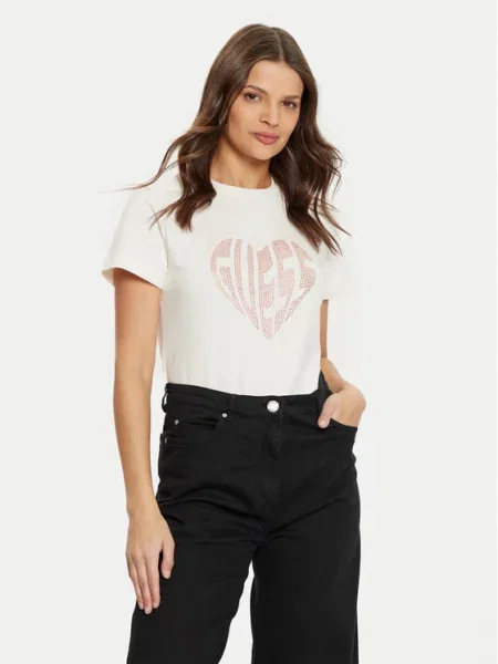Guess Tricou Écru