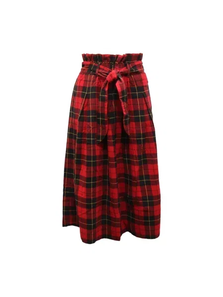 Osłona spódnica ołówkowa Sun68 w kratkę czerwona