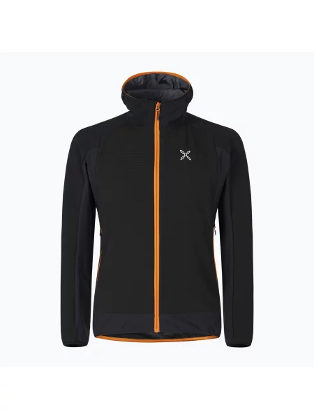 Větrovka Montura Premium Wind Hoody nero/mandarino černá