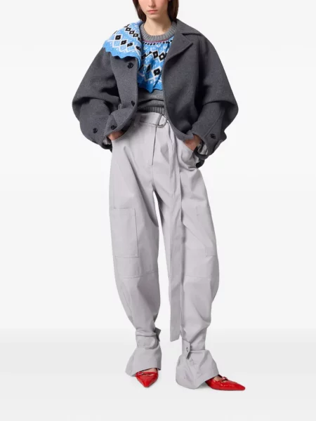 Cu centură pantaloni cargo Msgm gri