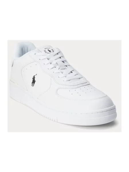 Sneakersy Ralph Lauren Court skórzane białe