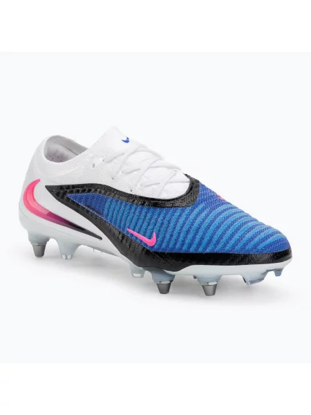 Ghete de fotbal pentru bărbați Nike Phantom 6 Low Elite SG-Pro racer blue/white/pink blast alb