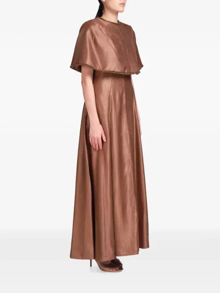 Rochie maxi Baruni cu mărgele maro