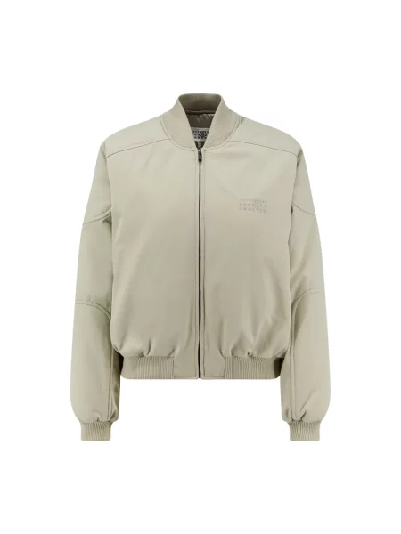 Kurtka Mm6 Maison Margiela z twillu beżowa