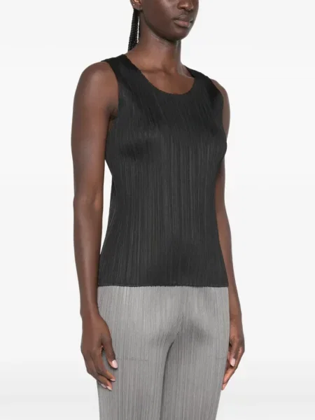 Top Pleats Please Issey Miyake negru