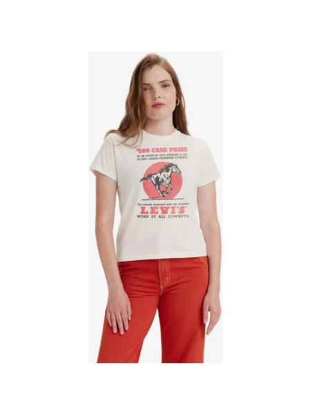 Koszulka Levi's Graphic Classic krótki rękaw czerwona czarna XS biała