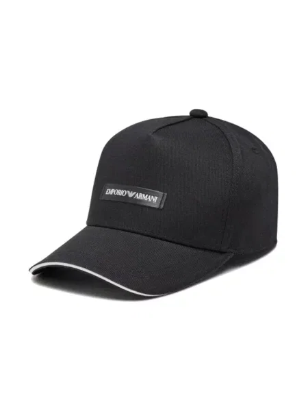 Czapka z daszkiem Emporio Armani czarna