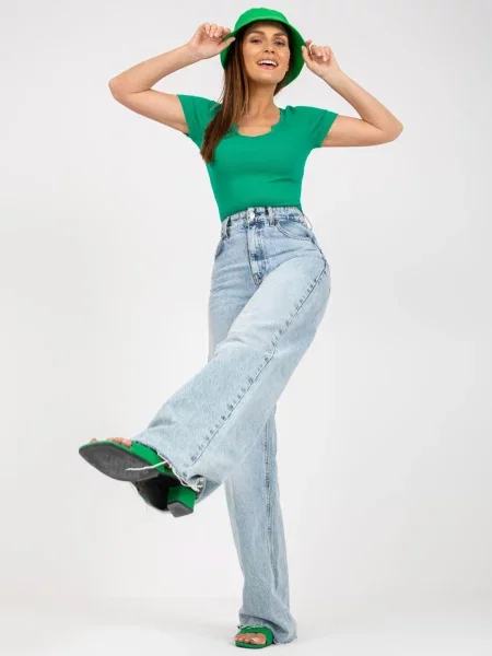 Bluzka Och Bella zielona