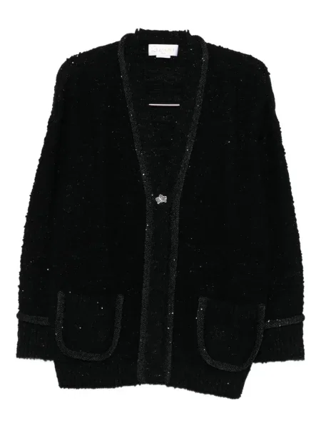 Cardigan Genny cu paiete negru