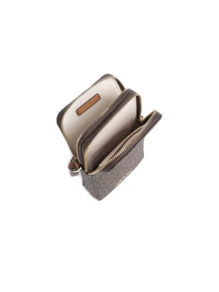 Torebka crossbody Michael Michael Kors skórzana brązowa