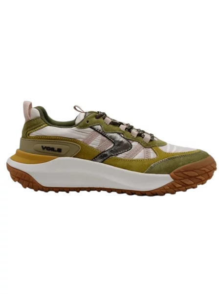 Sneakersy Voile Blanche skórzane zielone