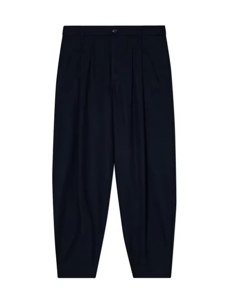 Pantaloni Giorgio Armani plisate albastru