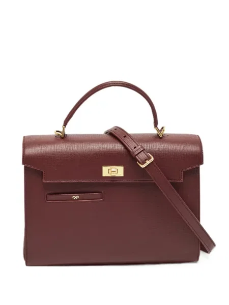 Δερμάτινη τσάντα shopper Anya Hindmarch κόκκινο