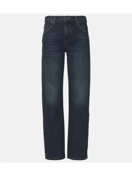 Jeansy Khaite z wysoką talią niebieskie