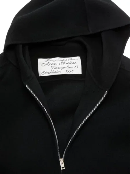 Pulover Acne Studios cu glugă negru