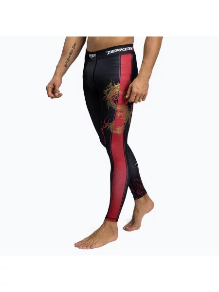 Tréninkové legíny Venum X Tekken 8 Marshall Law Spats black/red/gold černé