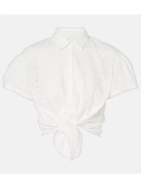 Cropp cămașă Poupette St Barth cu broderie alb