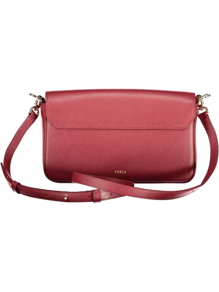 Geanta de piele Furla roșu