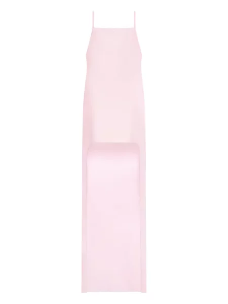 Rochie Courreges cu spatele deschis de costum roz