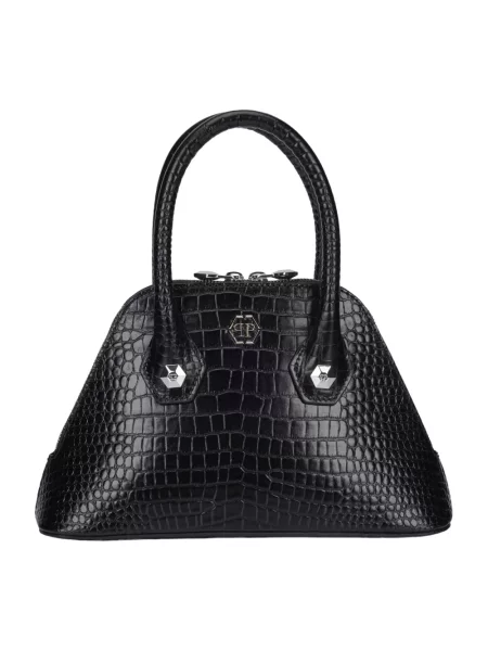Torebka Philipp Plein skórzana czarna