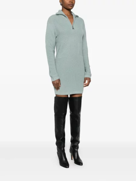 Rochie Patrizia Pepe tricotate de costum verde