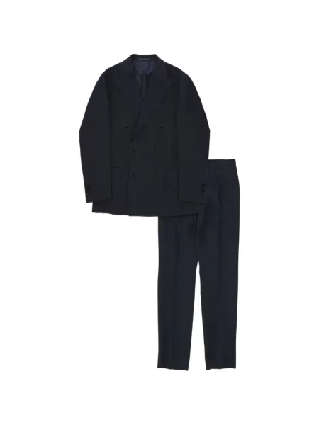Costum Fortela cu două rânduri de nasturi albastru