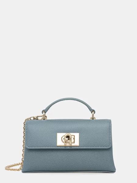 Furla geantă crossbody pentru femei din piele albastru