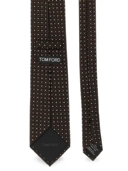 Cravată Tom Ford de mătase maro