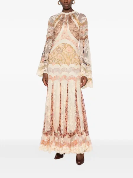 Rochie Zimmermann cu model floral cu imagine din dantelă