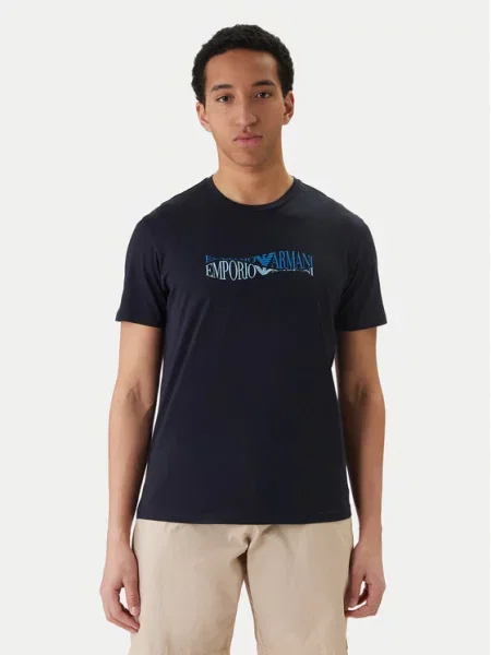 Tričko Emporio Armani modré