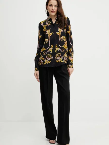 Сорочка Versace Jeans Couture regular класичний комір чорний