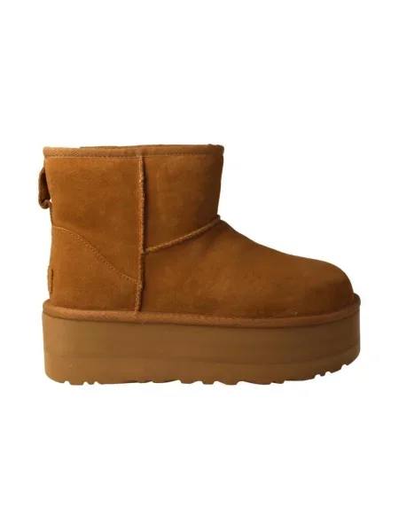 UGG Hótaposó Classic Mini Platform | gyapjú | hasított bőr barna