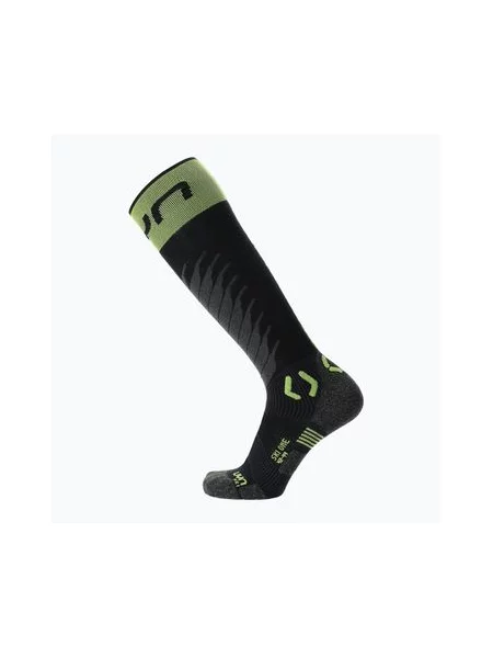 Лижні шкарпетки UYN Ski One Merino чорні/лаймові чорні