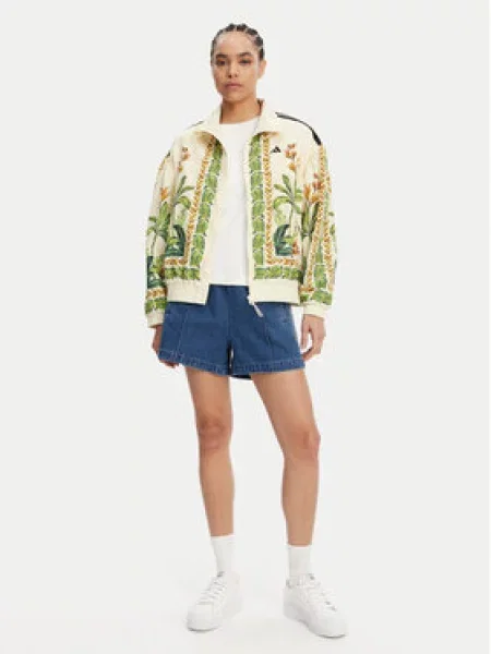 Adidas Bunda bomber FARM Béžová bílá