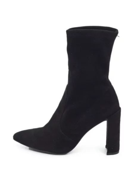 Cizme scurte Stuart Weitzman din piele de căprioară negru
