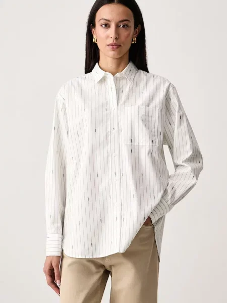 Lacoste cămașă pentru femei din alb