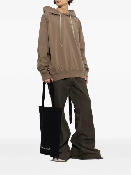 Hoodie Rick Owens Drkshdw με κορδόνι καφέ