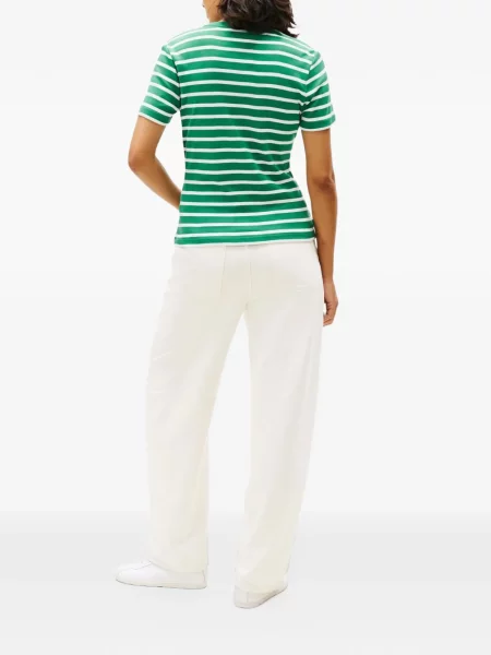 Tricou Tommy Hilfiger cu dungi verde