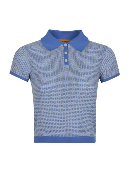 Gra polo Guest In Residence z kaszmiru niebieski