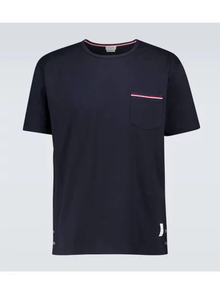 Tricou Thom Browne scurt albastru