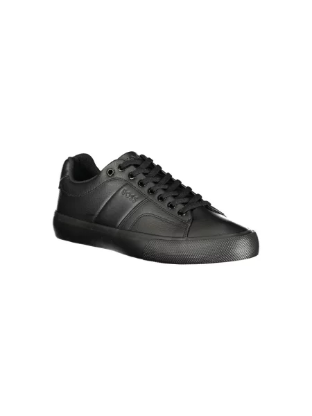 Niskie sneakersy z perforacją model AIDEN_TENN_GRLTP' Boss czarne