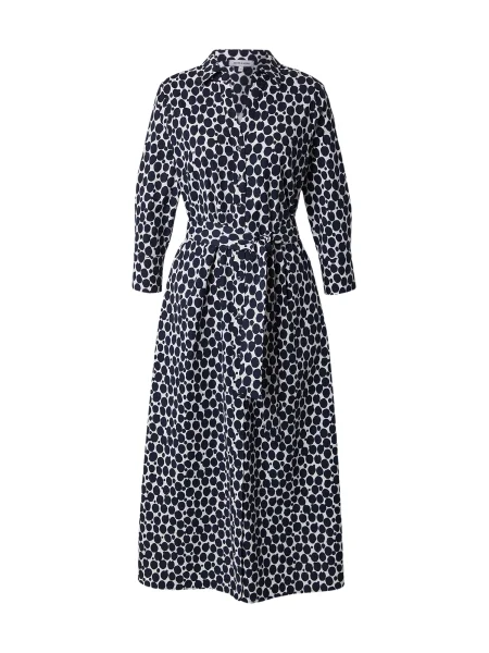 MORE & MORE Rochie tip bluză albastru marin alb