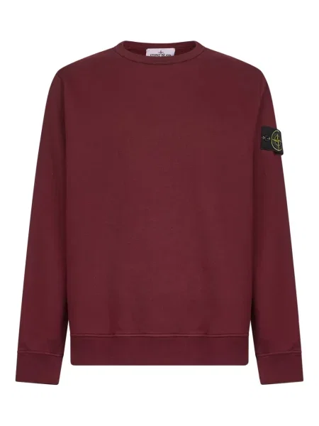 Hanorac crewneck Stone Island cu strasuri roșu
