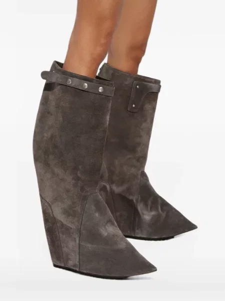 Cizme scurte Rick Owens gri