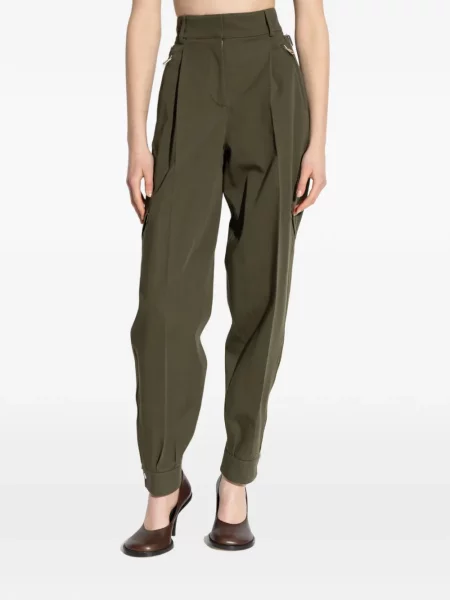 Pantaloni Givenchy plisate verde