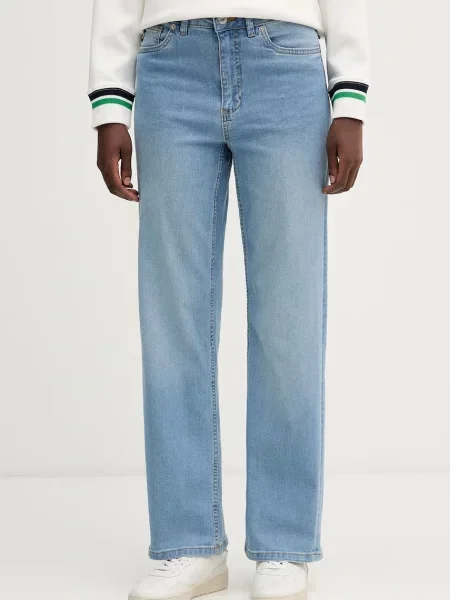 U.S. Polo Assn. blugi straight pentru femei USPA LONG LEG STRAIGHT FIT albastru