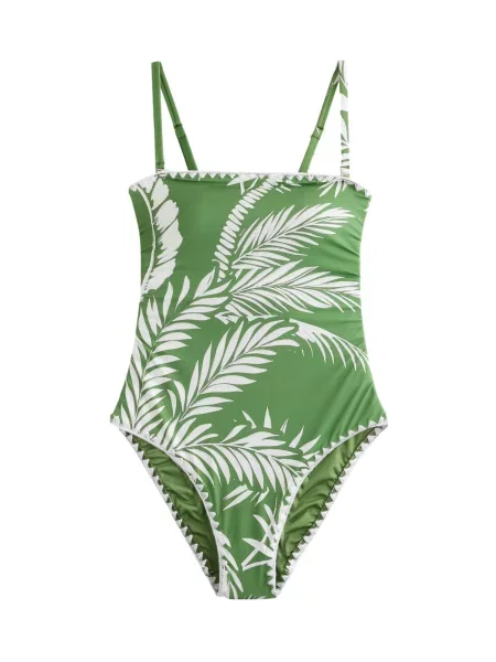Mint Velvet Plavky zelená bílá