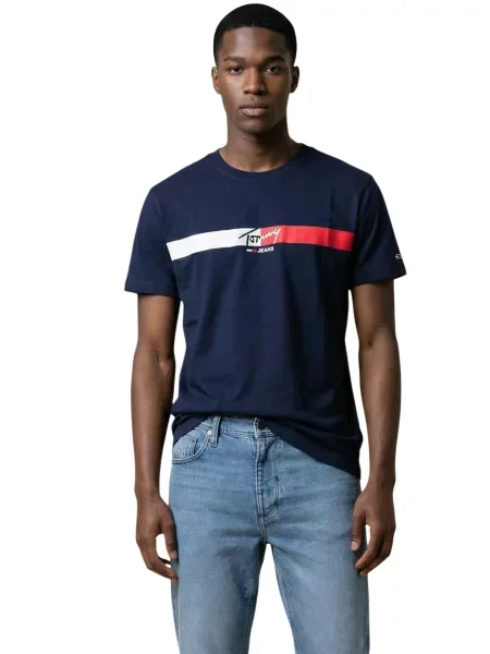 Majica Tommy Hilfiger Jeans tamnoplava